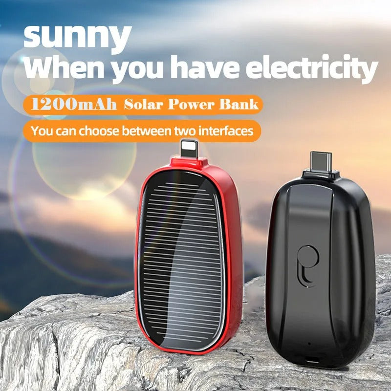 Solar Keychain Power Bank