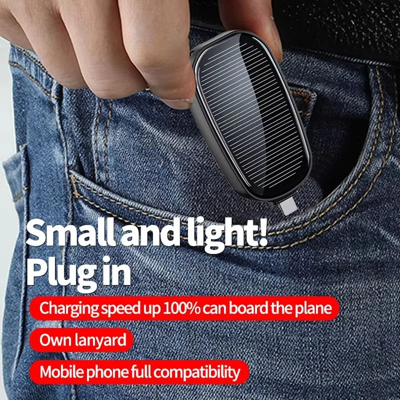 Solar Keychain Power Bank